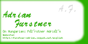 adrian furstner business card